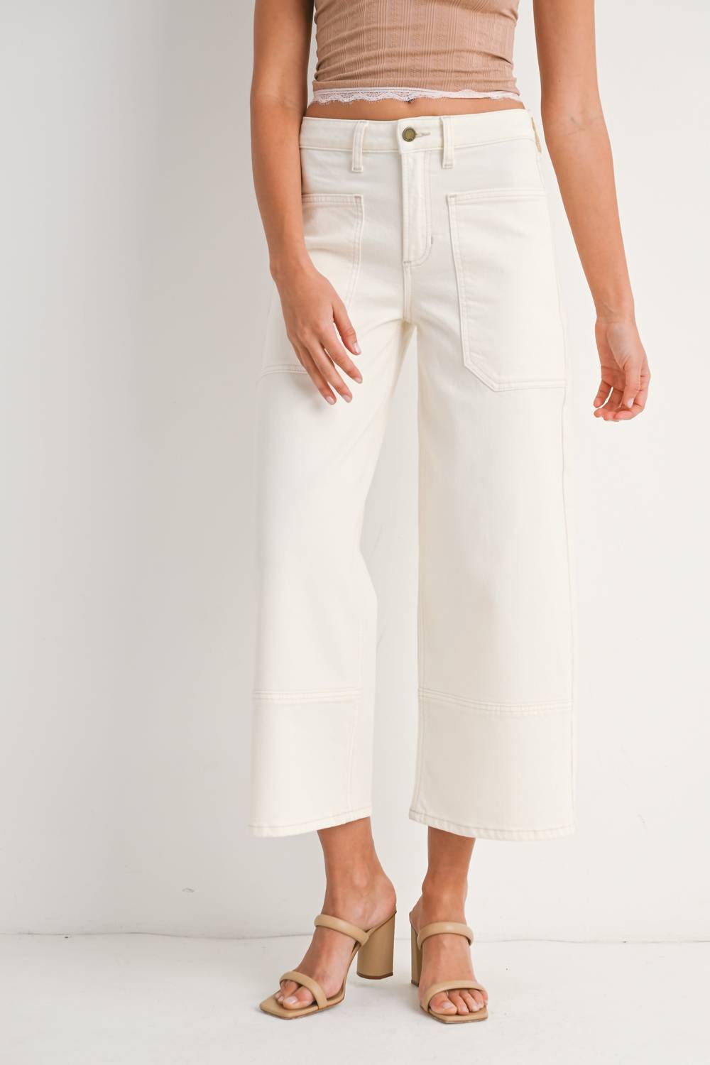 Just Black Denim - Susie High Rise Cropped Jeans