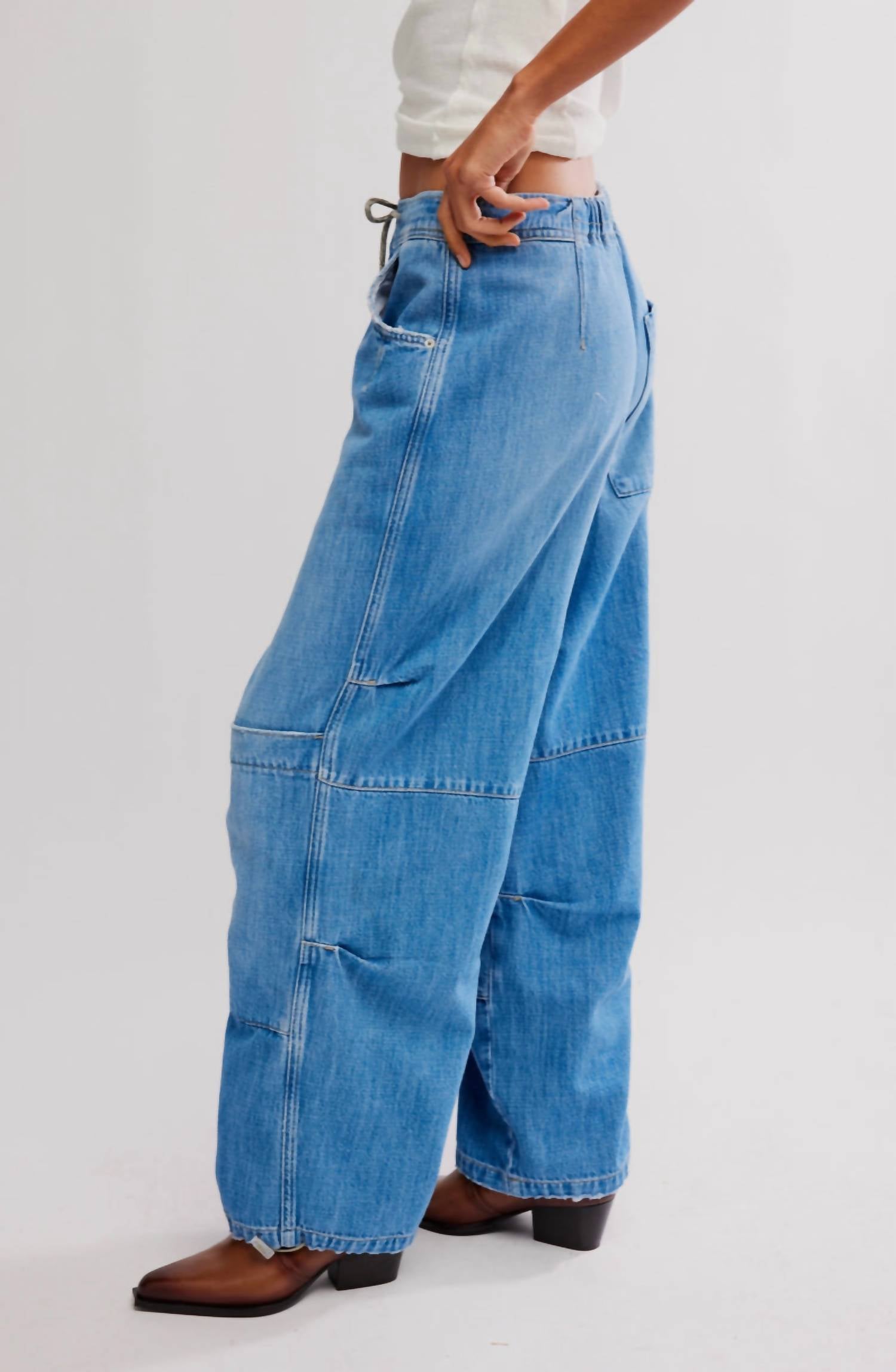 Free People - Logan Cincheg Cargo Jeans