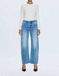 Pistola - Lexi Mid Rise Bowed Straight Leg Jeans