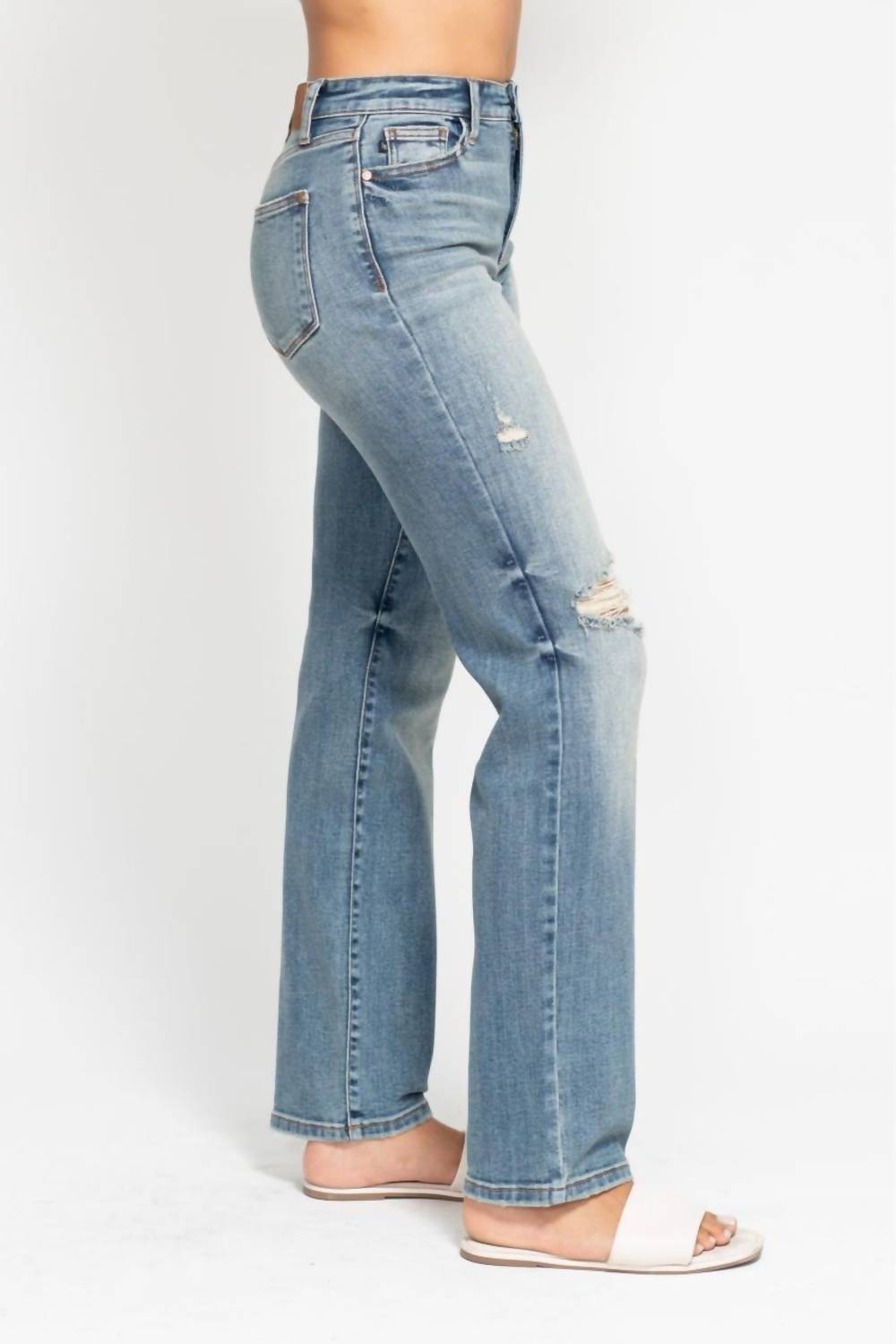 Judy Blue - High Waist Dad Straight Jeans