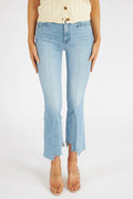 Mother - Insider Crop Pointy Fray High Rise Bootcut Jeans