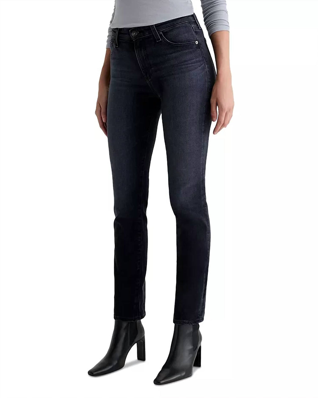 Ag Jeans - Mari Mid Rise Slim Straight Leg Jeans