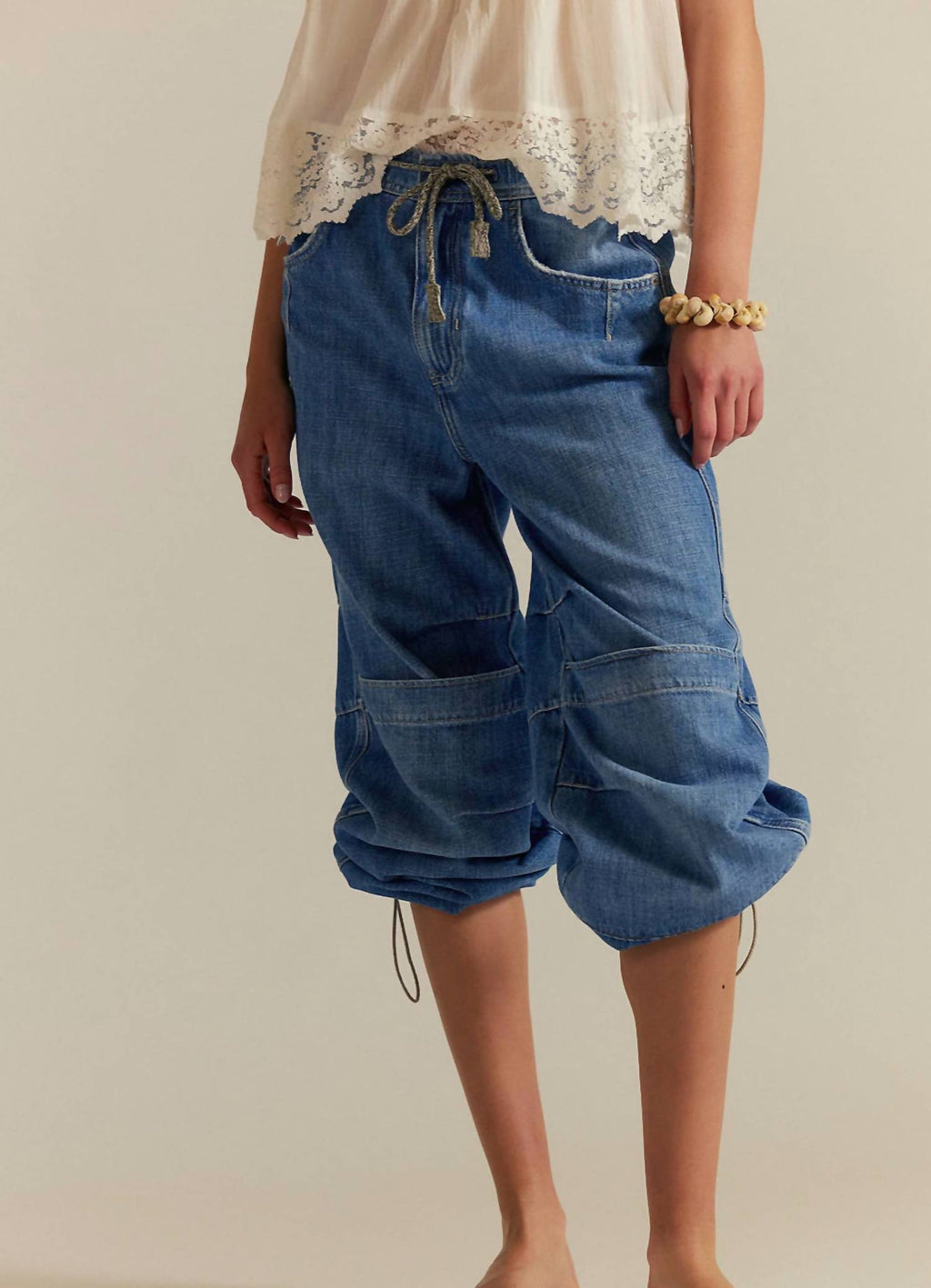 Free People - Logan Cincheg Cargo Jeans