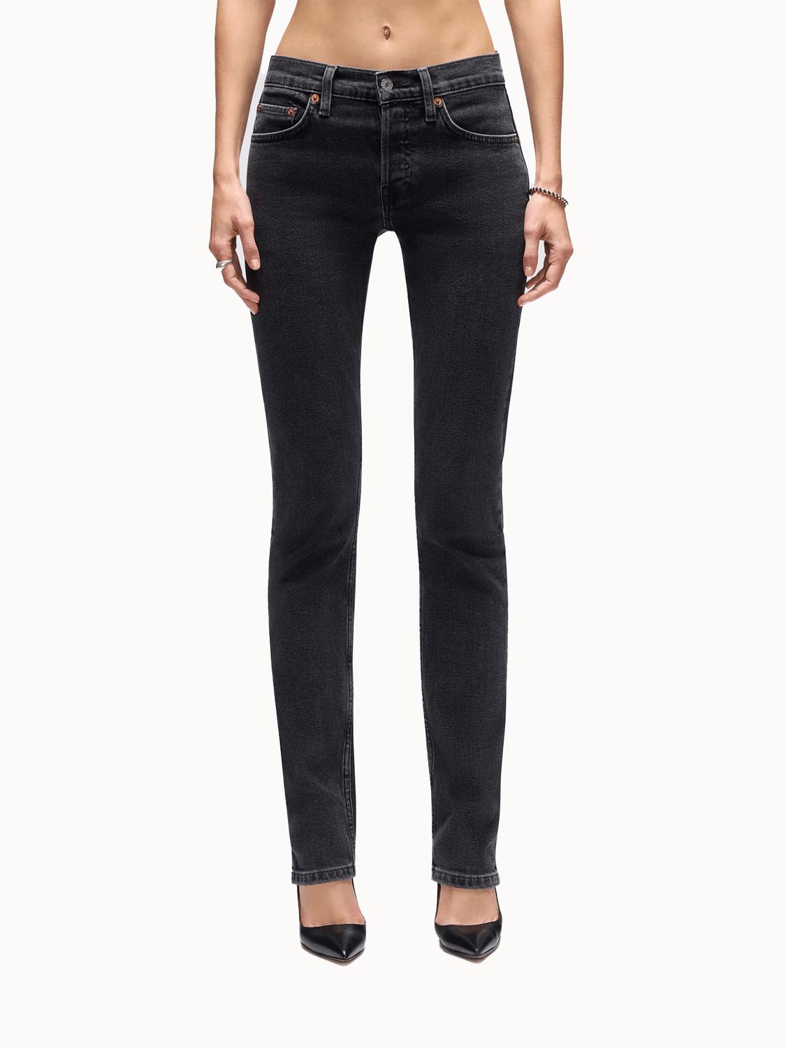 Re/Done - Slim Cigarette Mid Rise Jeans