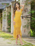 Size 2. Giselle Dress - Mustard Lace Dress - FINAL SALE