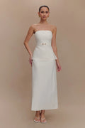 Elegant White Off-Shoulder Set