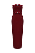 Off-The-Shoulder Bow Strapless Midi Dress