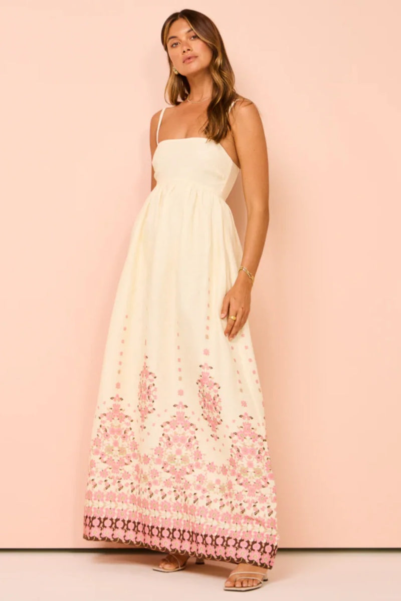 Playful Floral  Maxi Dress