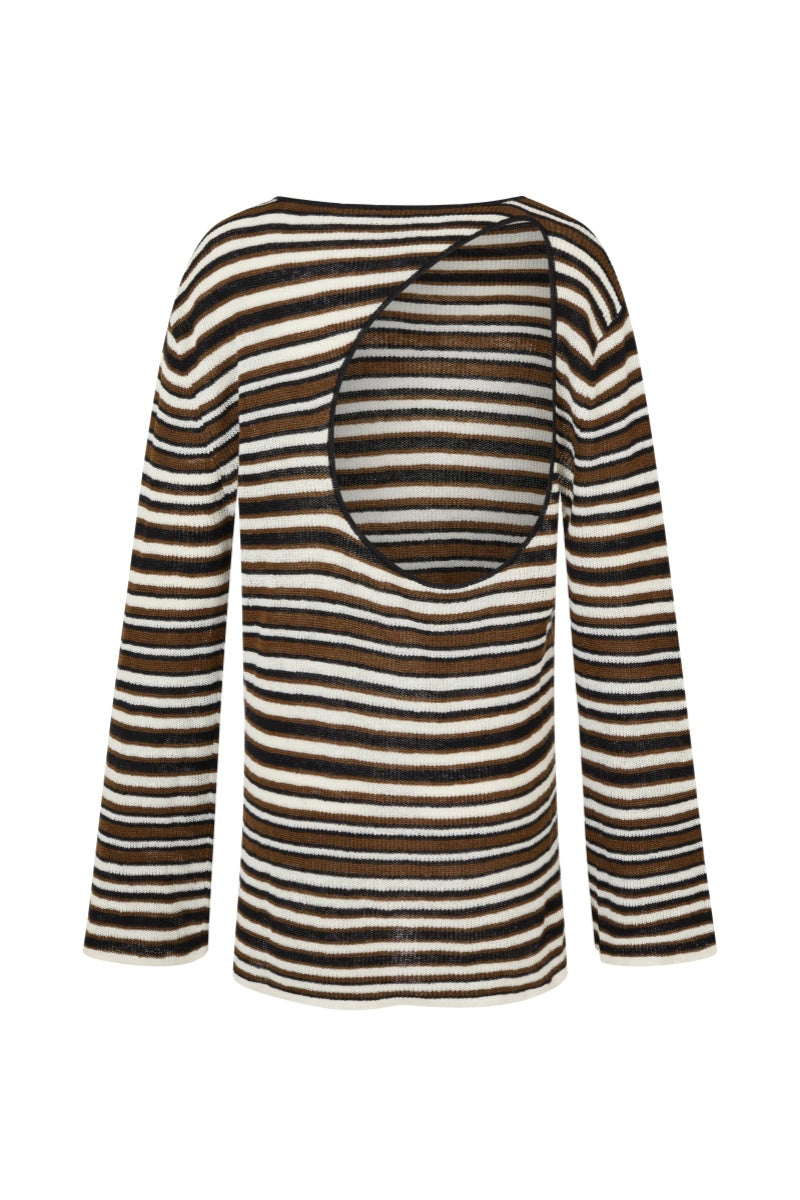 Open-Back Knitted Mini Dress