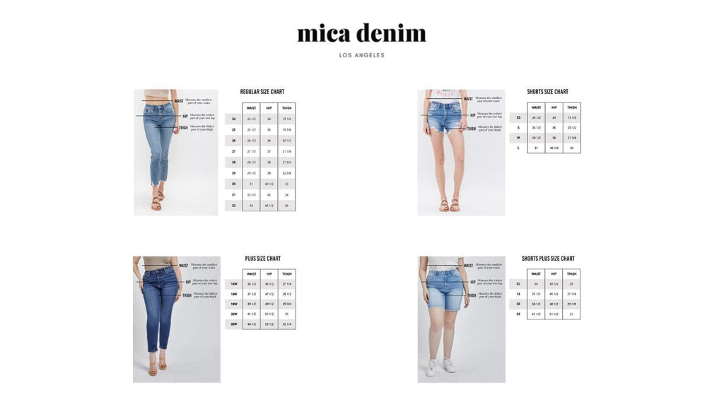 Mica Denim - Women's High Rise Wide Leg With Cuffed Hem Jeans